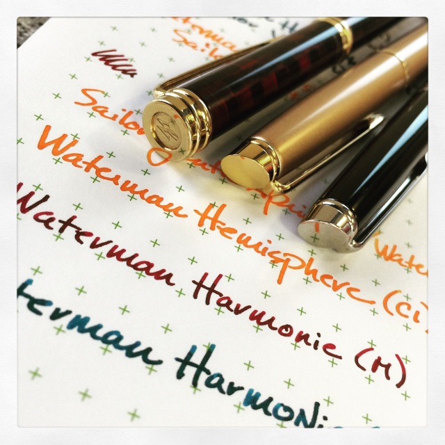 Sailor inks & Waterman pens