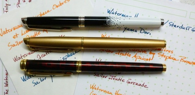 Waterman pens & Sailor inks
