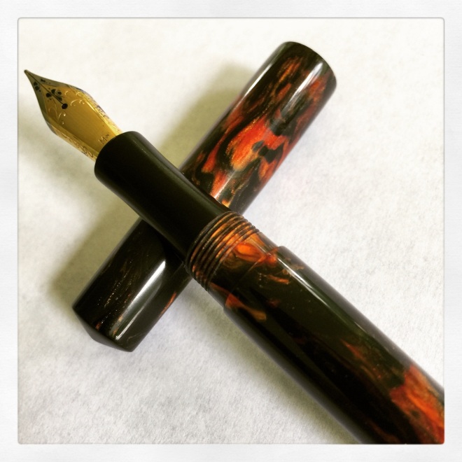 Jonathan Brook's Charleston pen in Combustion acrylic